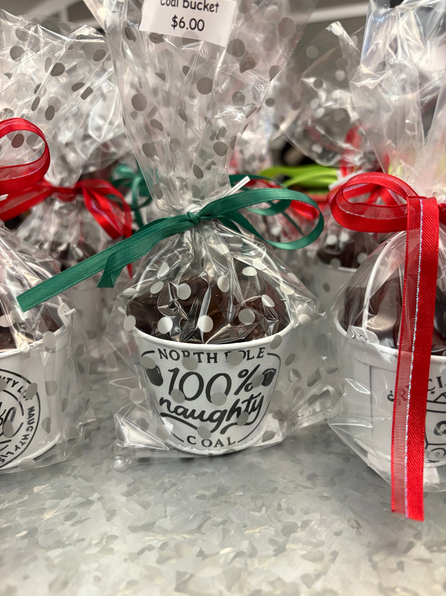 Christmas bucket of coal