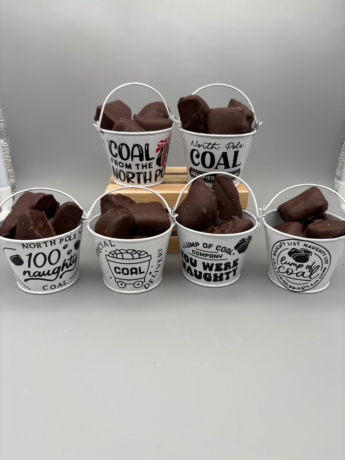 Christmas bucket of coal